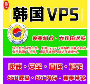 韩国VPS注册1024M推荐，<gjc>
